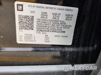 Zdjęcie 13 z 13 samochodu: 2021 CHEVROLET EQUINOX LT VIN:2GNAXUEVXM6121098 - miniatura