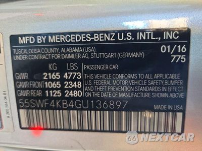 Zdjęcie 13 z 13 samochodu: 2016 MERCEDES-BENZ C 300 4MATIC VIN:55SWF4KB4GU136897 - miniatura