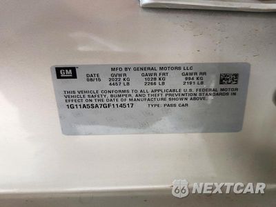 Zdjęcie 12 z 12 samochodu: 2016 CHEVROLET MALIBU LIMITED LS VIN:1G11A5SA7GF114517 - miniatura