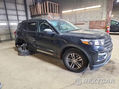 Czwarte zdjęcie samochodu z boku: 2022 FORD EXPLORER XLT VIN:1FMSK8DH1NGC09128 - miniatura