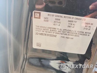 Zdjęcie 12 z 12 samochodu: 2009 CHEVROLET IMPALA LS VIN:2G1WB57K191322942 - miniatura
