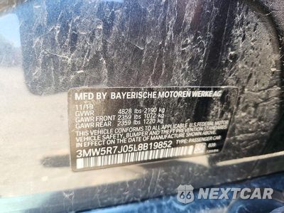 Zdjęcie 12 z 12 samochodu: 2020 BMW 330XI VIN:3MW5R7J05L8B19852 - miniatura
