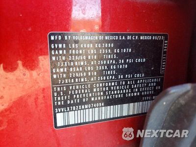 Zdjęcie 12 z 12 samochodu: 2022 VOLKSWAGEN TAOS SE IQ DRIVE VIN:3VVLX7B2XNM074094 - miniatura