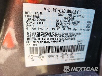 Zdjęcie 13 z 13 samochodu: 2023 FORD MUSTANG MACH-E PREMIUM VIN:3FMTK3SU2PMA65217 - miniatura