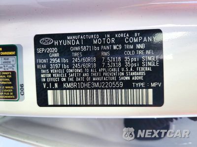 Zdjęcie 13 z 13 samochodu: 2021 HYUNDAI PALISADE SE VIN:KM8R1DHE3MU220559 - miniatura