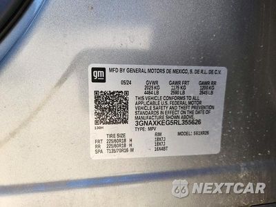 Zdjęcie 13 z 13 samochodu: 2024 CHEVROLET EQUINOX LT VIN:3GNAXKEG5RL355626 - miniatura