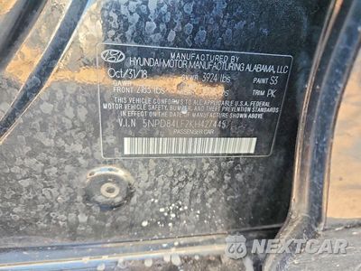 Zdjęcie 12 z 12 samochodu: 2019 HYUNDAI ELANTRA VALUE EDITION VIN:5NPD84LF2KH427445 - miniatura