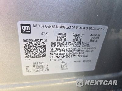 Zdjęcie 13 z 13 samochodu: 2024 CHEVROLET EQUINOX LT VIN:3GNAXKEG9RS121222 - miniatura