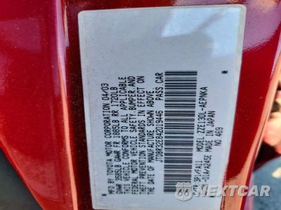 Zdjęcie 12 z 12 samochodu: 2004 TOYOTA COROLLA LE VIN:JTDBR32E842019446 - miniatura