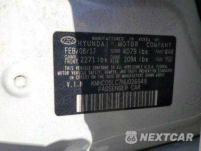 Zdjęcie 12 z 12 samochodu: 2017 HYUNDAI IONIQ LIMITED VIN:KMHC05LC7HU026949 - miniatura