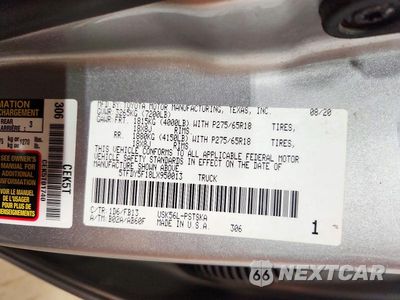 Zdjęcie 12 z 12 samochodu: 2020 TOYOTA TUNDRA SR5 VIN:5TFDY5F18LX950013 - miniatura