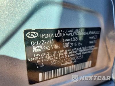 Zdjęcie 13 z 13 samochodu: 2014 HYUNDAI SONATA GLS VIN:5NPEB4AC7EH836253 - miniatura