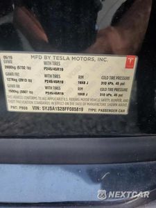 Zdjęcie 13 z 13 samochodu: 2015 TESLA MODEL S 70D VIN:5YJSA1S28FF085819 - miniatura