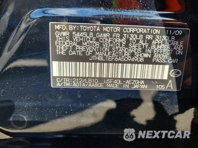 Zdjęcie 12 z 12 samochodu: 2010 LEXUS LS 460 VIN:JTHBL1EF6A5094908 - miniatura