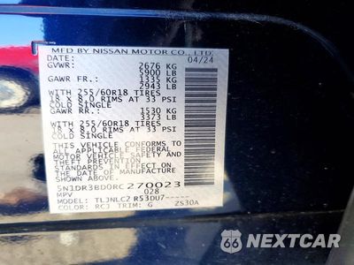 Zdjęcie 13 z 13 samochodu: 2024 NISSAN PATHFINDER ROCK CREEK VIN:5N1DR3BD0RC270023 - miniatura