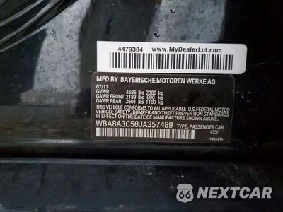 Zdjęcie 12 z 12 samochodu: 2018 BMW 320 XI VIN:WBA8A3C58JA357489 - miniatura