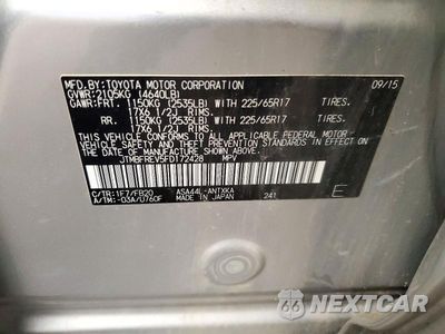 Zdjęcie 13 z 13 samochodu: 2015 TOYOTA RAV4 LE VIN:JTMBFREV5FD172428 - miniatura