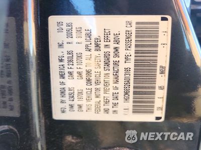 Zdjęcie 13 z 13 samochodu: 2006 HONDA ACCORD EX VIN:1HGCM66526A013165 - miniatura