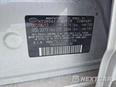 Zdjęcie 13 z 13 samochodu: 2018 HYUNDAI IONIQ SEL VIN:KMHC75LC2JU072724 - miniatura
