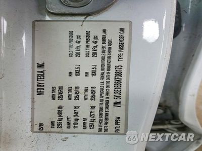 Zdjęcie 12 z 12 samochodu: 2019 TESLA MODEL 3 VIN:5YJ3E1EB6KF388175 - miniatura