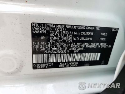 Zdjęcie 13 z 13 samochodu: 2026 TOYOTA RAV4 SE VIN:2T36CRAV2TW063214 - miniatura
