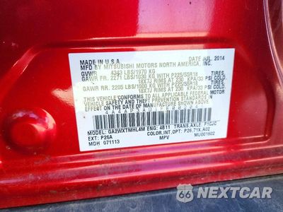 Zdjęcie 13 z 13 samochodu: 2015 MITSUBISHI OUTLANDER SPORT ES VIN:4A4AP3AU1FE002041 - miniatura