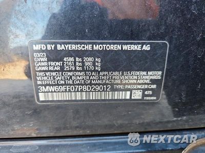 Zdjęcie 12 z 12 samochodu: 2023 BMW 330I VIN:3MW69FF07P8D29012 - miniatura