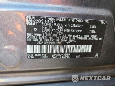 Zdjęcie 13 z 13 samochodu: 2021 TOYOTA RAV4 XLE VIN:2T3P1RFV6MW181240 - miniatura