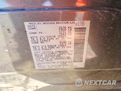 Zdjęcie 14 z 14 samochodu: 2022 NISSAN PATHFINDER SV VIN:5N1DR3BA5NC239432 - miniatura