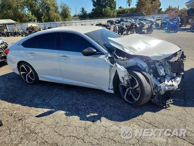 Czwarte zdjęcie samochodu z boku: 2022 HONDA ACCORD SPORT SE VIN:1HGCV1F46NA082009 - miniatura