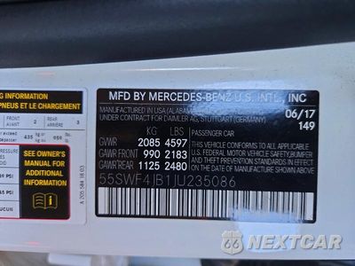 Zdjęcie 13 z 13 samochodu: 2018 MERCEDES-BENZ C 300 VIN:55SWF4JB1JU235086 - miniatura
