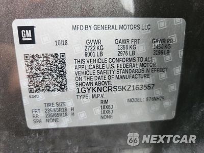 Zdjęcie 13 z 13 samochodu: 2019 CADILLAC XT5 LUXURY VIN:1GYKNCRS5KZ163557 - miniatura