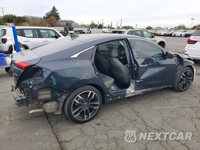 Trzecie zdjęcie samochodu z tyłu: 2019 HONDA CIVIC TOURING VIN:JHMFC1F91KX003026 - miniatura