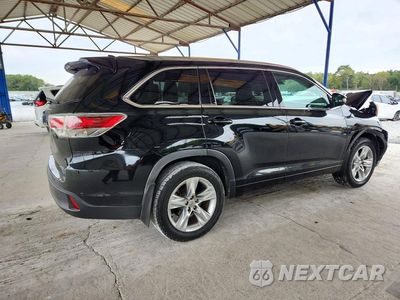 Trzecie zdjęcie samochodu z tyłu: 2015 TOYOTA HIGHLANDER LIMITED PLATINUM VIN:5TDDKRFH7FS167071 - miniatura