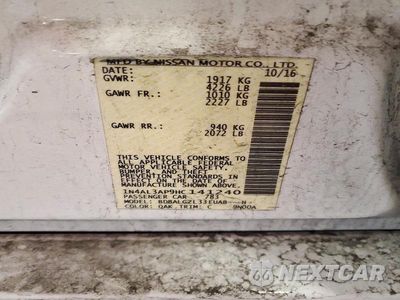Zdjęcie 12 z 12 samochodu: 2017 NISSAN ALTIMA 2.5 S VIN:1N4AL3AP9HC141240 - miniatura