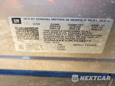 Zdjęcie 12 z 12 samochodu: 2019 CHEVROLET EQUINOX LT VIN:3GNAXKEV2KS558273 - miniatura