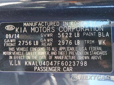 Zdjęcie 13 z 13 samochodu: 2015 KIA K900 PREMIUM VIN:KNALU4D47F6023798 - miniatura
