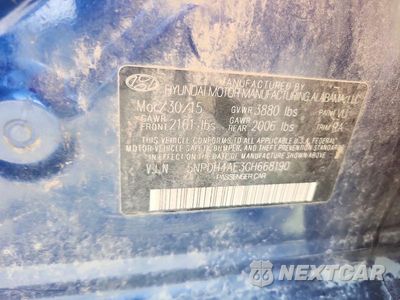 Zdjęcie 12 z 12 samochodu: 2016 HYUNDAI ELANTRA LIMITED VIN:5NPDH4AE3GH668190 - miniatura