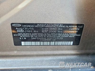 Zdjęcie 12 z 12 samochodu: 2016 HYUNDAI ELANTRA SE VIN:5NPDH4AE2GH753120 - miniatura