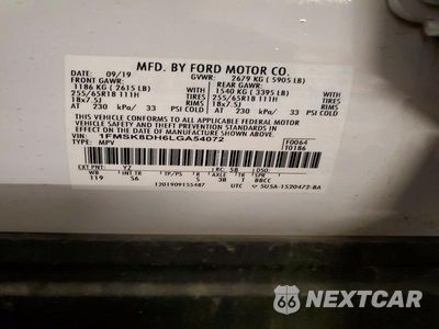 Zdjęcie 14 z 14 samochodu: 2020 FORD EXPLORER XLT VIN:1FMSK8DH6LGA54072 - miniatura