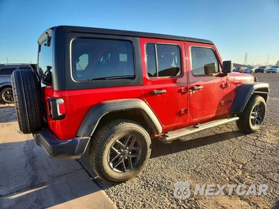 Trzecie zdjęcie samochodu z tyłu: 2024 JEEP WRANGLER SPORT VIN:1C4PJXDN2RW273901 - miniatura