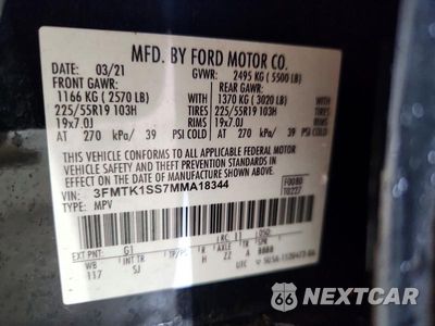 Zdjęcie 14 z 14 samochodu: 2021 FORD MUSTANG MACH-E SELECT VIN:3FMTK1SS7MMA18344 - miniatura