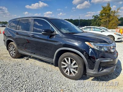 Czwarte zdjęcie samochodu z boku: 2019 HONDA PILOT EXL VIN:5FNYF6H55KB075527 - miniatura