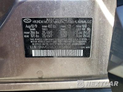 Zdjęcie 14 z 14 samochodu: 2020 HYUNDAI SANTA FE SE VIN:5NMS23AD0LH154864 - miniatura
