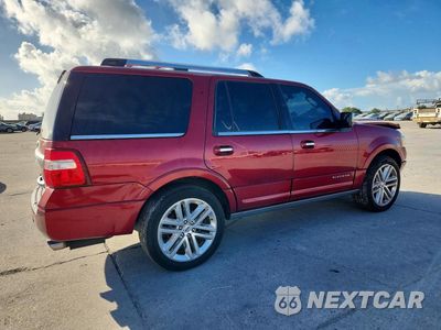 Trzecie zdjęcie samochodu z tyłu: 2016 FORD EXPEDITION PLATINUM VIN:1FMJU1LT8GEF27037 - miniatura