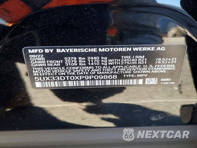 Zdjęcie 12 z 12 samochodu: 2023 BMW X4 XDRIVE30I VIN:5UX33DT0XP9P09868 - miniatura