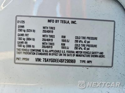 Zdjęcie 13 z 13 samochodu: 2025 TESLA MODEL Y VIN:7SAYGDEE4SF290969 - miniatura