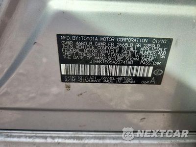 Zdjęcie 12 z 12 samochodu: 2010 LEXUS ES 350 VIN:JTHBK1EG6A2374180 - miniatura