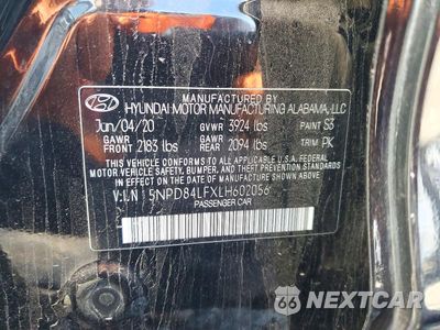 Zdjęcie 12 z 12 samochodu: 2020 HYUNDAI ELANTRA VALUE EDITION VIN:5NPD84LFXLH602056 - miniatura