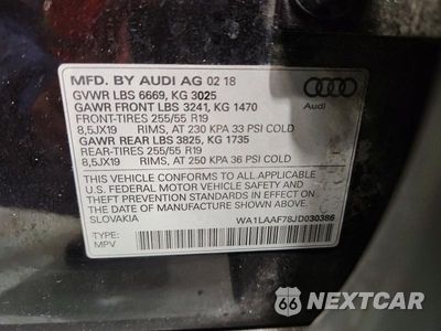 Zdjęcie 13 z 13 samochodu: 2018 AUDI Q7 PREMIUM PLUS VIN:WA1LAAF78JD030386 - miniatura